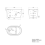 Freestanding Japanese Soaking Deep Bath With Seat 1200 x 630mm - Niki