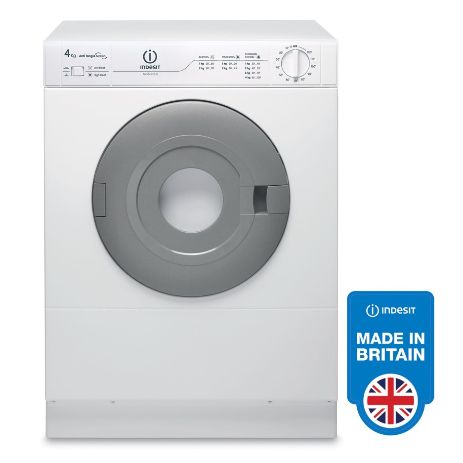 Indesit NIS41V 4kg Freestanding Vented Tumble Dryer White