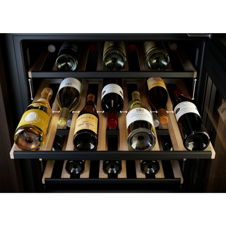 AEG 15 Bottle Capacity Single Zone Built in Wine Cooler - Black