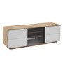 UK-CF New London TV Cabinet for up to 65" TVs - Oak/White