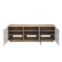 UK-CF New London TV Cabinet for up to 65" TVs - Oak/White