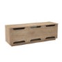 UK-CF New London TV Cabinet for up to 65" TVs - Oak/White
