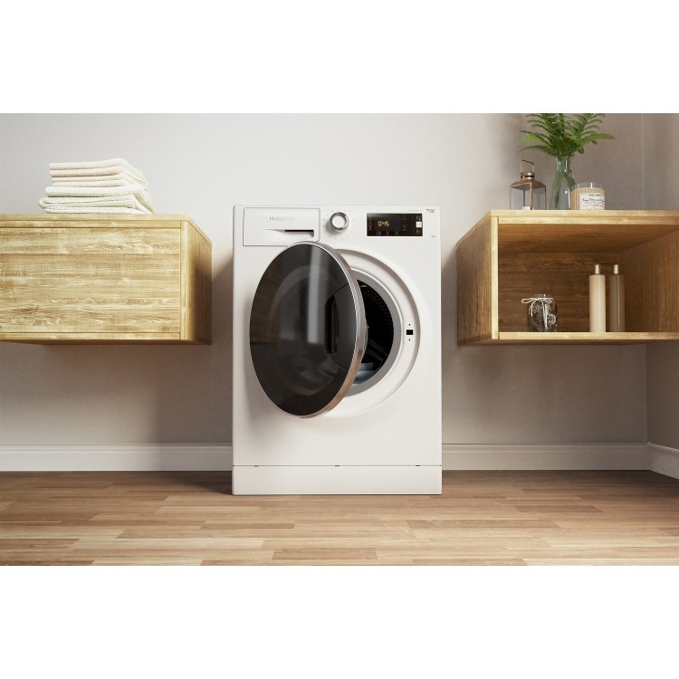 Refurbished Hotpoint NLLCD1044WDAWUKN Freestanding 10KG 1400 Spin Washing Machine White
