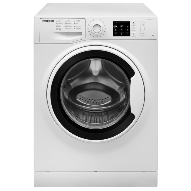 GRADE A2 - HOTPOINT NM10844WW 8kg 1400rpm Freestanding Washing Machine - White