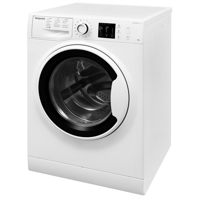 GRADE A2 - Hotpoint NM10844WW Ultra Efficient 8kg 1400rpm Freestanding Washing Machine - White