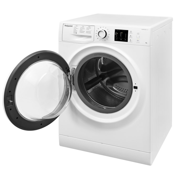 GRADE A2 - Hotpoint NM10844WW Ultra Efficient 8kg 1400rpm Freestanding Washing Machine - White