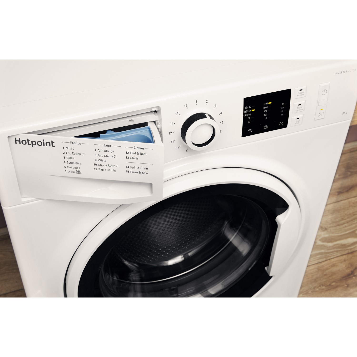 Hotpoint NM10844WW Ultra Efficient 8kg 1400rpm Freestanding Washing Machine White 