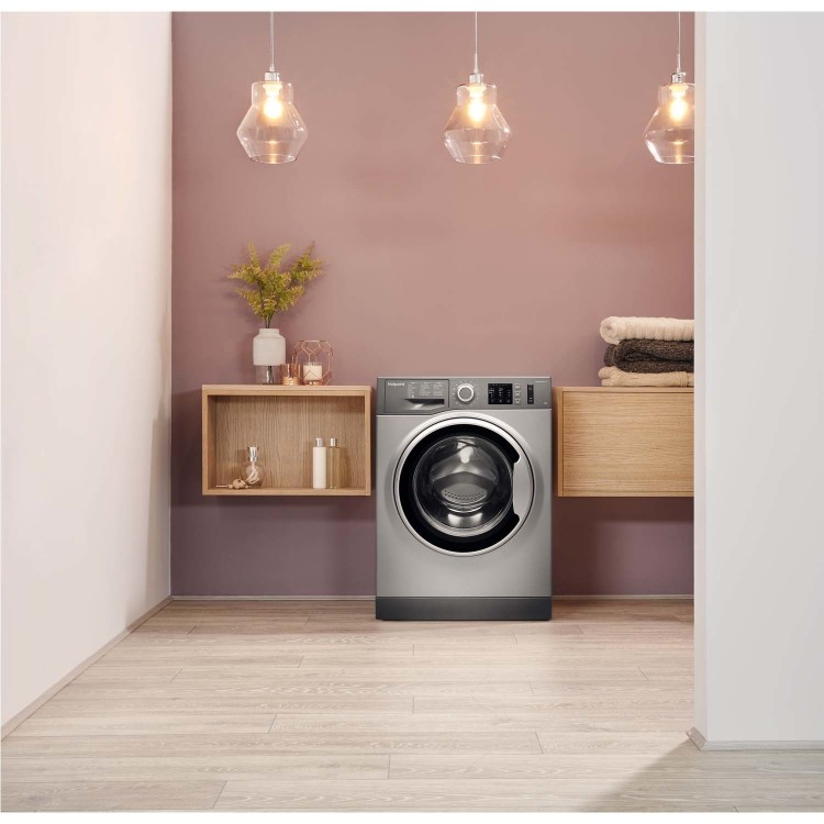 GRADE A2 - Hotpoint NM10944GS Ultra Efficient 9kg 1400rpm Freestanding Washing Machine - Graphite