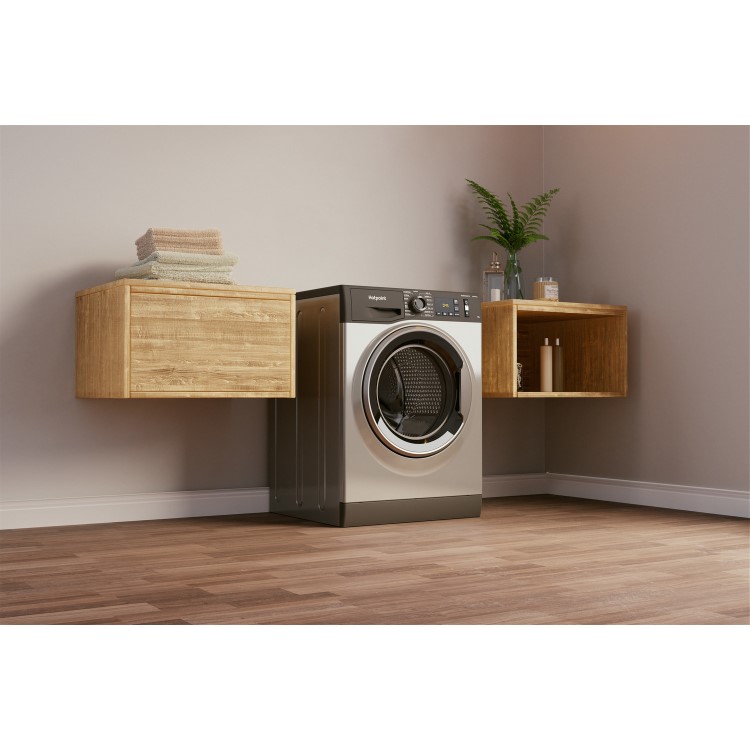 Hotpoint ActiveCare 9kg 1400rpm Washing Machine - Graphite