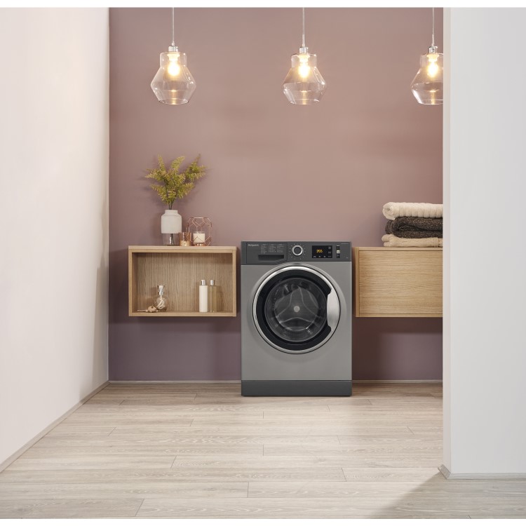 HOTPOINT NM11946GCA ActiveCare 9kg 1400rpm Freestanding Washing Machine - Graphite