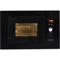 GRADE A1 - NordMende NM823BBL Gloss Black 800W 20L Built in Combination Microwave Oven With Kit