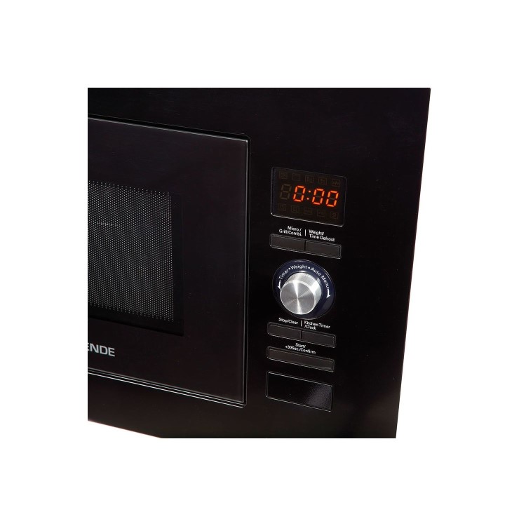 Refurbished NordMende NM824BBL Built In 20L with Grill 800W Microwave Gloss Black