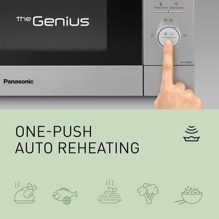 Panasonic 34L Freestanding Combination Microwave Oven & Grill - Stainless Steel