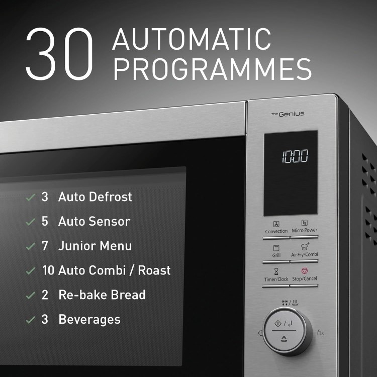 Refurbished Panasonic 34L Freestanding Combination Microwave Oven & Grill - Stainless Steel