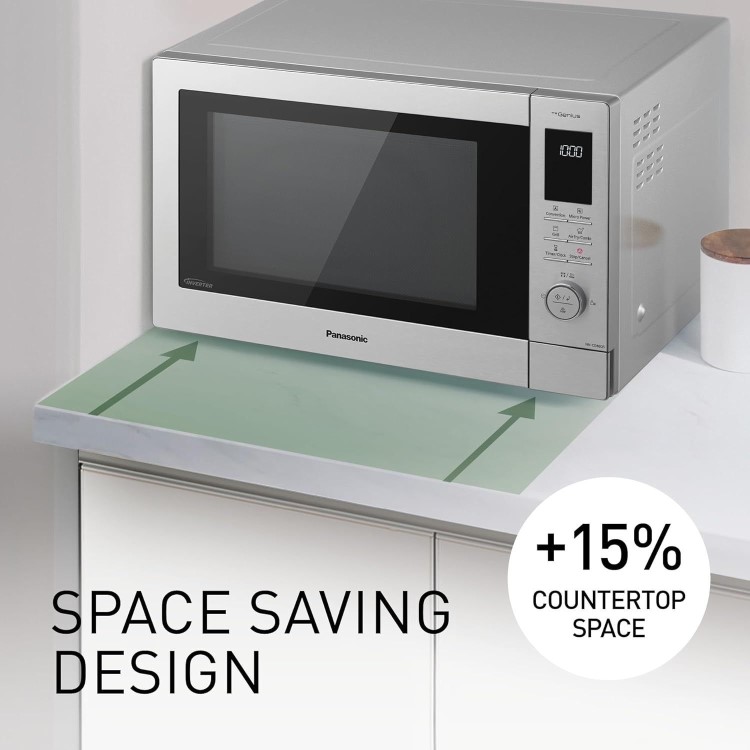 Refurbished Panasonic 34L Freestanding Combination Microwave Oven & Grill - Stainless Steel