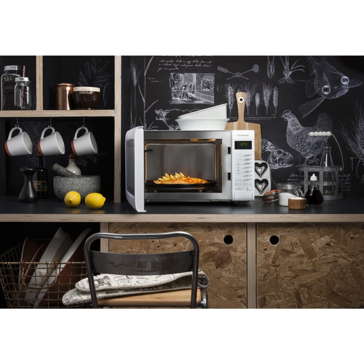 Panasonic NN-CT555WBPQ 27L 1000W Freestanding Combination Microwave in White