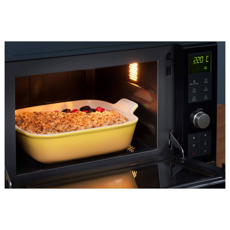 Panasonic 1000W 23L Combination Flatbed Microwave with Grill - Black