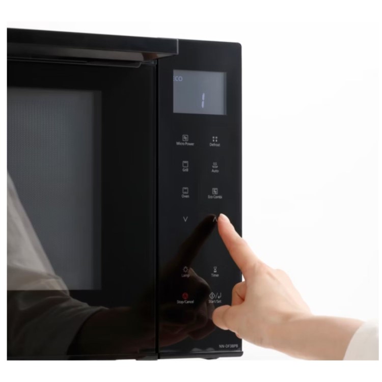 Refurbished Panasonic NN-DF38PBBPQ 23L 900W Freestanding Combination Flatbed Microwave Black