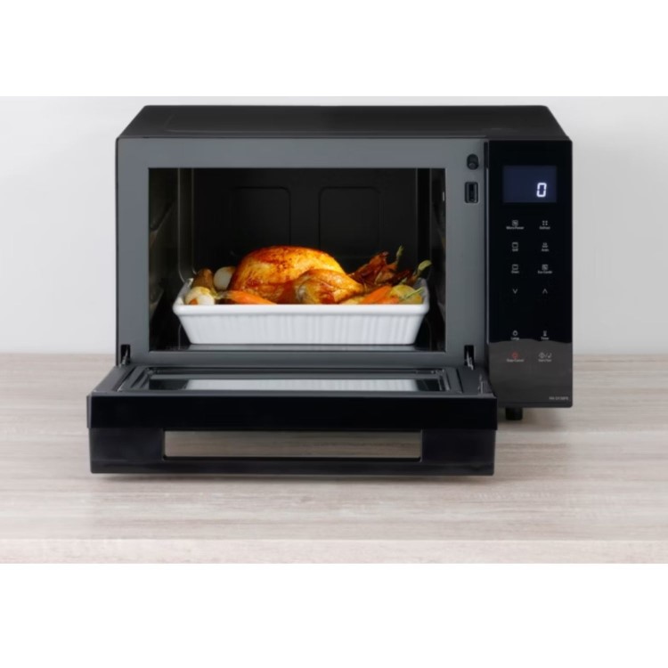 Refurbished Panasonic NN-DF38PBBPQ 23L 900W Freestanding Combination Flatbed Microwave Black
