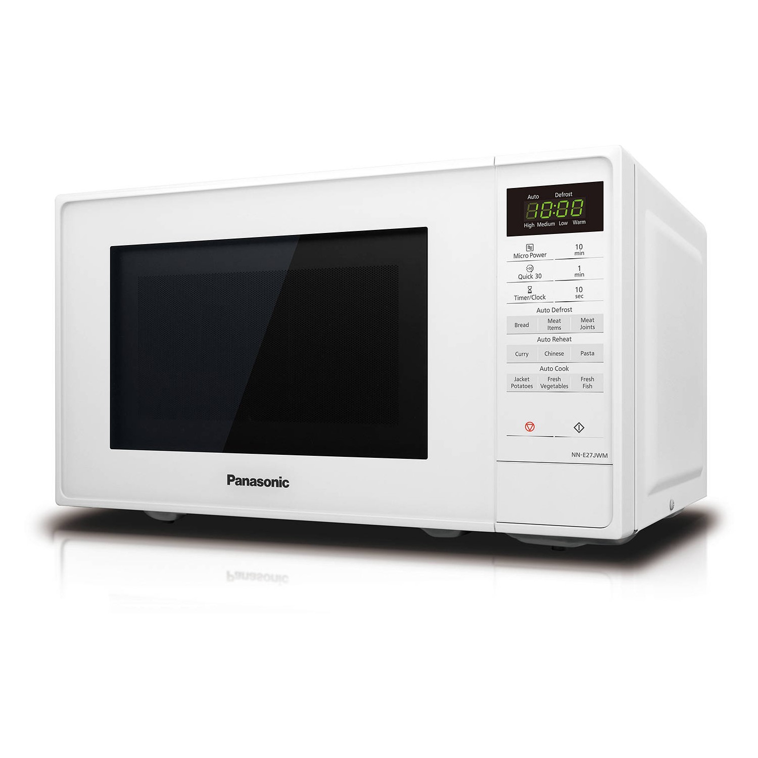 Panasonic Nn E27jwmbpq 20l Digital Microwave Oven White Appliances Direct