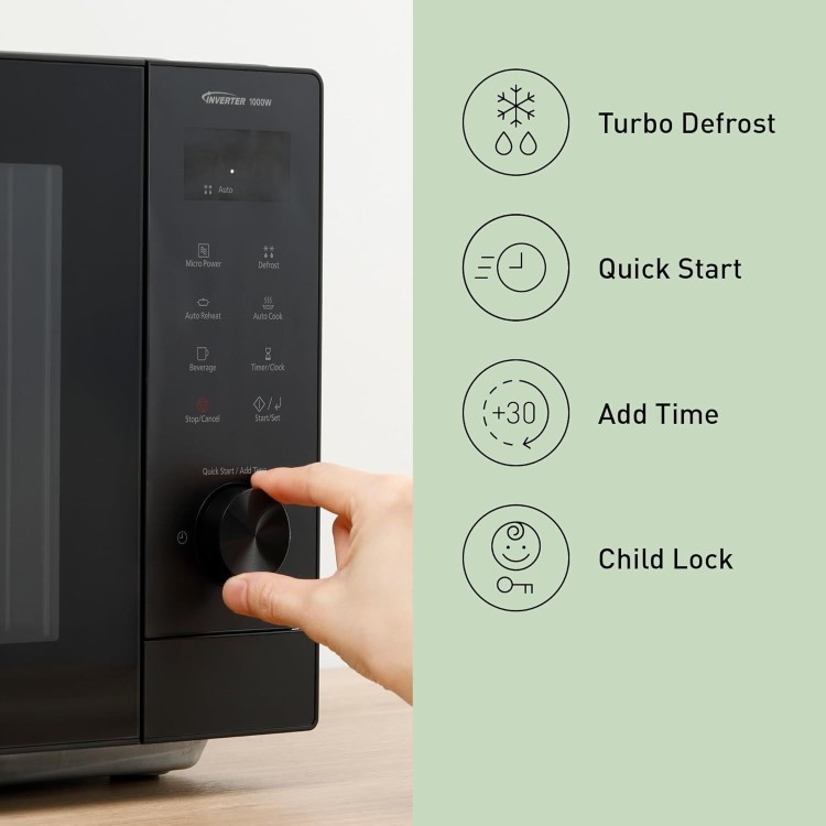 Panasonic 29L Freestanding Combination Microwave Oven & Grill - Black