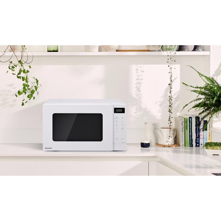 Panasonic 20L Freestanding Solo Microwave Oven - White