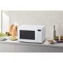 Panasonic NN-ST64QWBPQ 32L Solo Inverter Microwave Oven White – 1000W Family-Size Microwave with Inverter Technology Auto Cook Programmes & Turbo Defrost