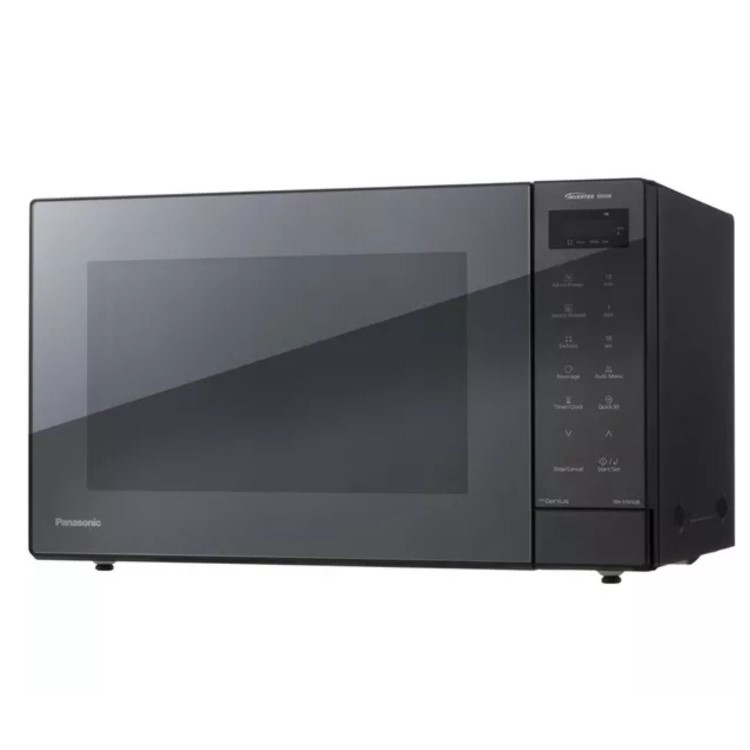 Panasonic NN-ST65QBBPQ 32L Solo Inverter Microwave Oven Black – 1000W Family-Size Microwave with Inverter Technology Auto Cook Programmes & Turbo Defrost