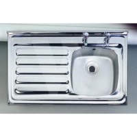 Astracast NO1050SL Emerald Single Bowl Left Hand Drainer Satin Polished Stainless Steel Sink