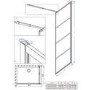 900mm Brushed Brass Grid Shower Screen for Wet Room & Walk In Shower - Nova