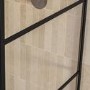 1000mm Black Grid Shower Screen for Wet Room & Walk In Shower - Nova