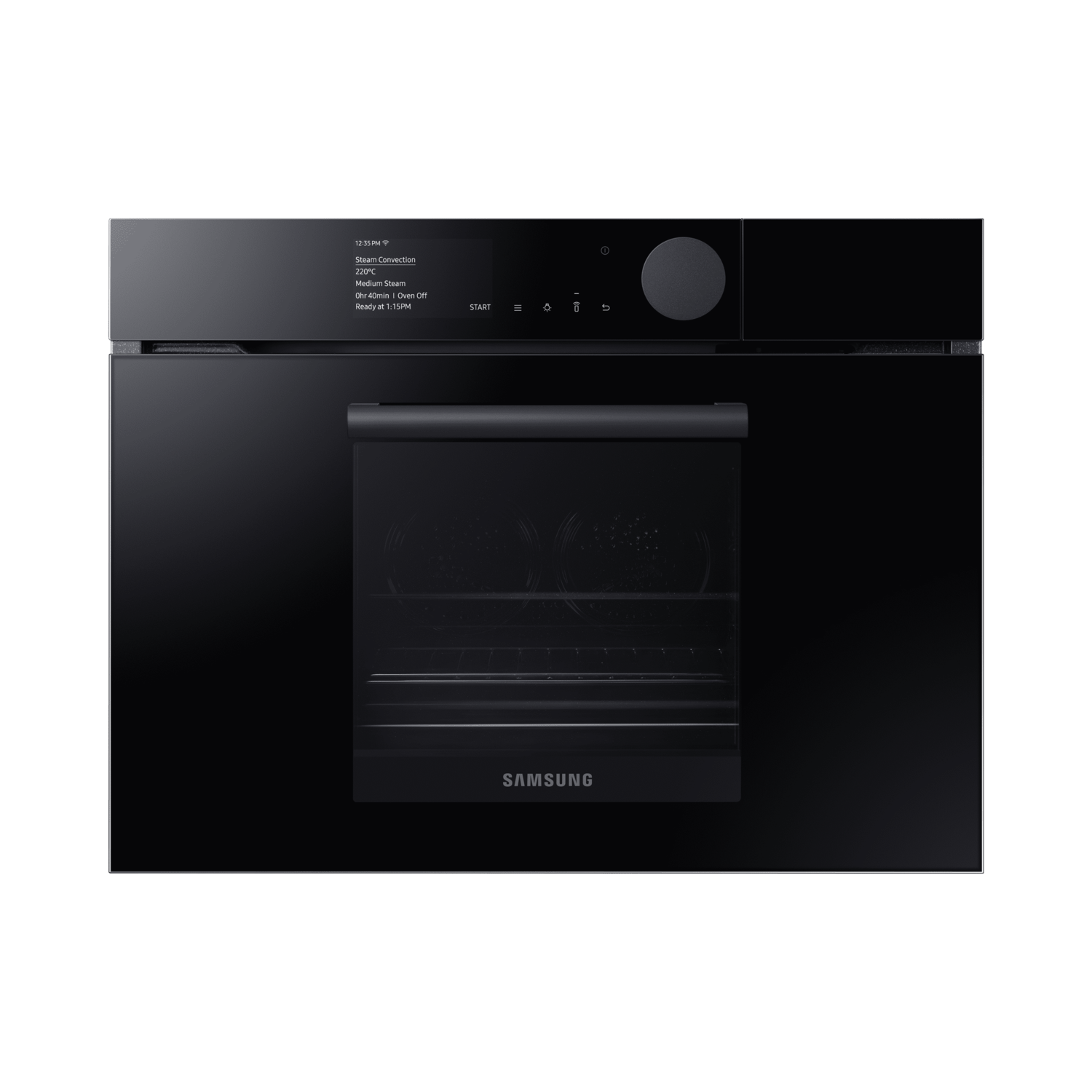 Refurbished Samsung Infinite NQ50T8939BK Compact Steam Combi 60cm Single Built In Electric Oven Blac