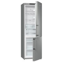 GRADE A3 - Heavy cosmetic damage - Gorenje NRK6192JX 60cm Frost Free Freestanding Fridge Freezer Stainless Steel