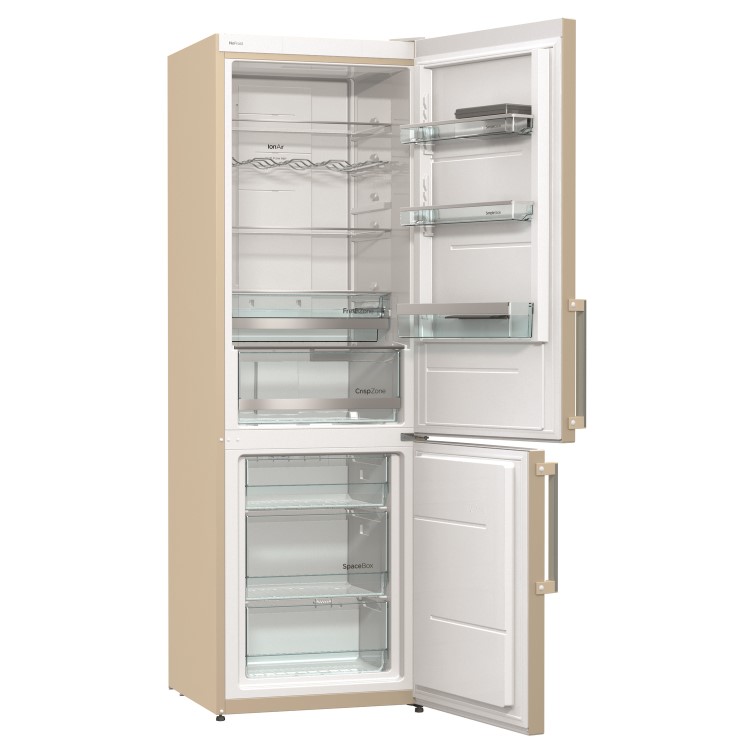 Gorenje NRK6192MCUK Colour edition Frost Free Freestanding Fridge Freezer - 222L - 85L - 185cm - Cha