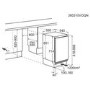 AEG 3000 Series 104 Litre Integrated Under Counter Fridge with 4 Star Freezer Compartment