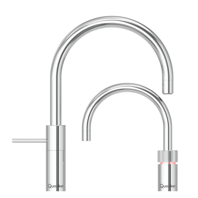 ONLY OPENED - Quooker Nordic Instant Boiling Water Kitchen Tap - Chrome Round Spout