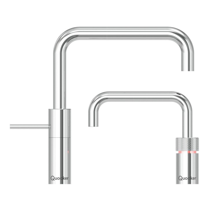 ONLY OPENED - Quooker Nordic Instant Boiling Water Kitchen Tap - Chrome Square Spout