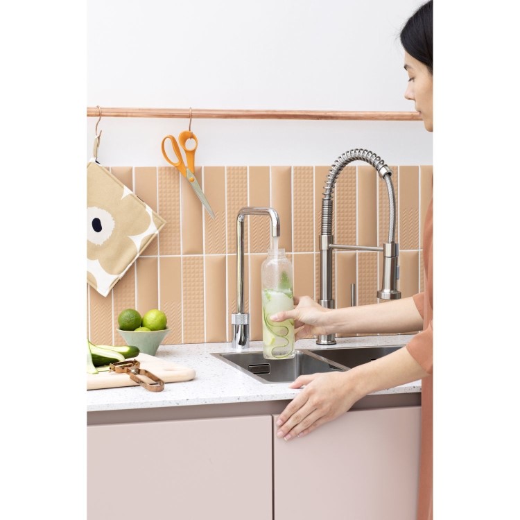 ONLY OPENED - Quooker Nordic Instant Boiling Water Kitchen Tap - Chrome Square Spout