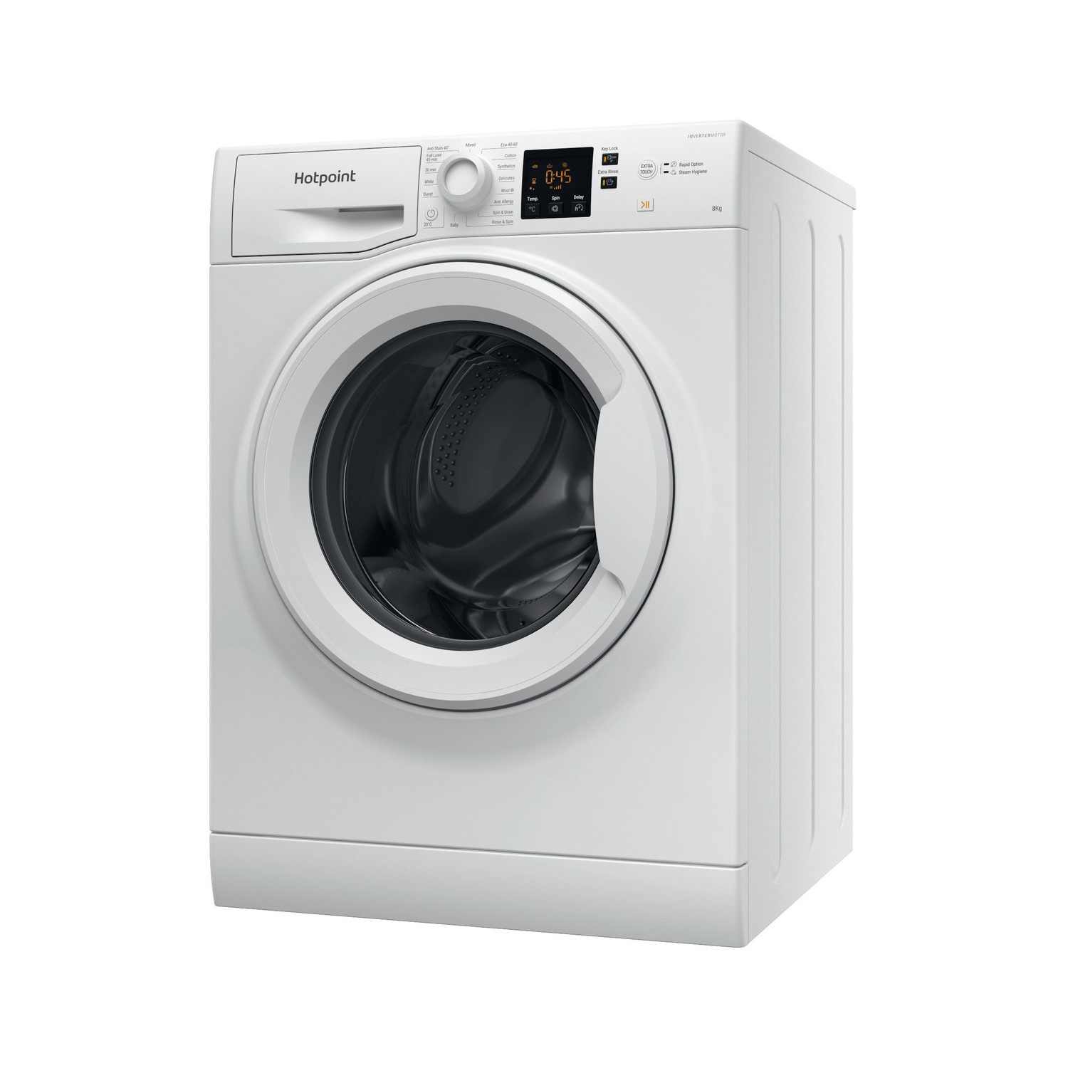 Hotpoint 8kg 1400rpm Freestanding Washing Machine White NSWF845CWUKN