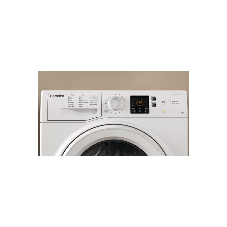Hotpoint NSWM1043CW 10kg 1400rpm Freestanding Washing Machine - White