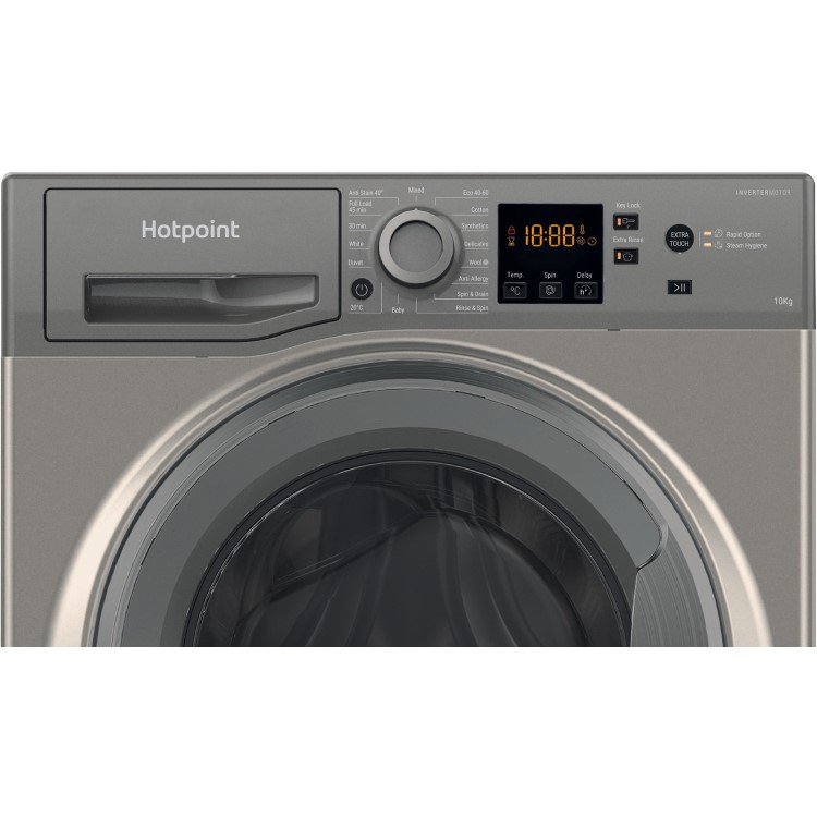Hotpoint AntiStain 10kg 1400rpm Washing Machine - Graphite