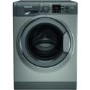 GRADE A2 - Hotpoint NSWM843CGGUKN 8kg 1400rpm Freestanding Washing Machine - Graphite