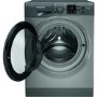 GRADE A2 - Hotpoint NSWM843CGGUKN 8kg 1400rpm Freestanding Washing Machine - Graphite