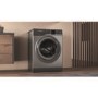 Refurbished Hotpoint NSWM843CGGUKN Freestanding 8KG 1400 Spin Washing Machine Graphite