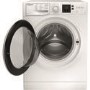 Refurbished Hotpoint NSWM843CW Freestanding 8KG 1400 Spin Washing Machine White