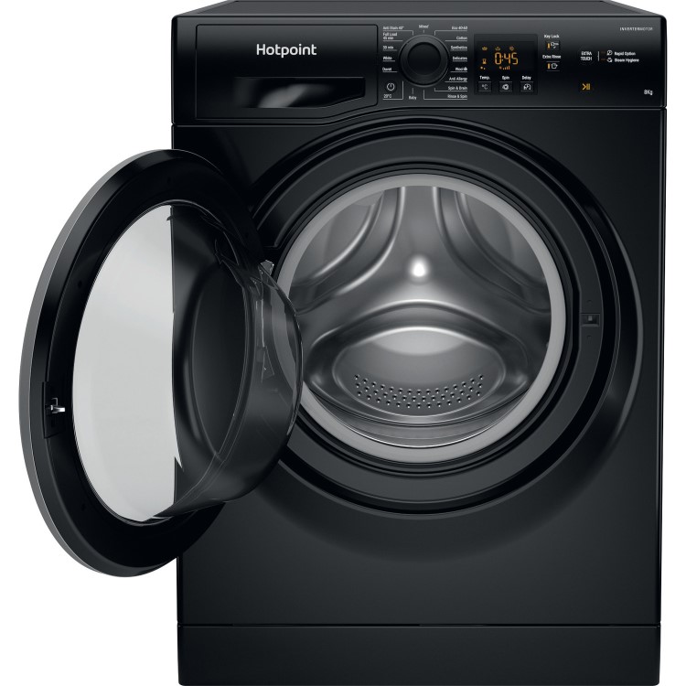 Hotpoint Anti-Stain 8kg 1400rpm Washing Machine – Black