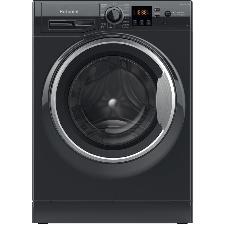 Hotpoint AntiStain 8kg 1400rpm Washing Machine - Black