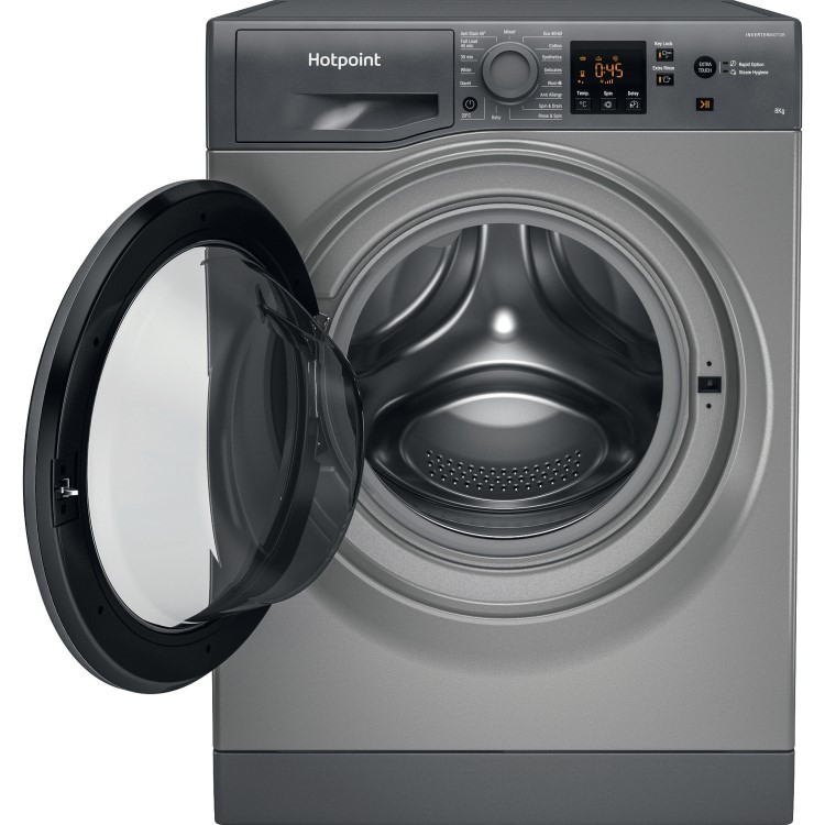 Hotpoint AntiStain 8kg 1400rpm Washing Machine - Graphite