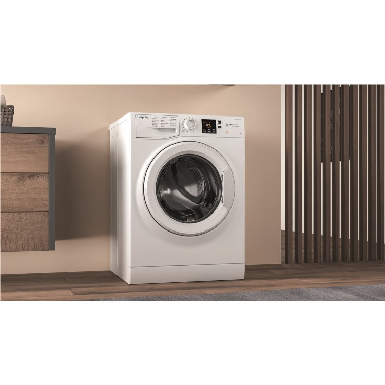 HOTPOINT NSWM863CW 8kg 1600rpm Freestanding Washing Machine - White