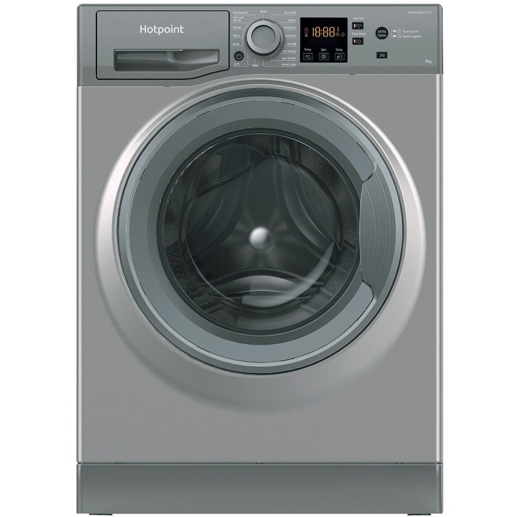 Hotpoint NSWM943CGGUKN 9kg 1400rpm Freestanding Washing Machine - Graphite